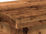 Coffee Table with LED Lights Old Wood 50x50x40 cm 857712