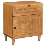 Bedside Cabinet Light Brown 50 x 33 x 60 cm Engineered Wood 4018088