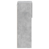 TV Cabinet with LED Lights Concrete Grey 30.5x30x90 cm 837007