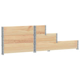3-Tier Raised Bed 120x80 cm Solid Wood Pine 4010309