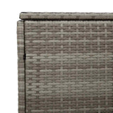 Garden Storage Box Grey 220x50x58 cm Poly Rattan 4104076