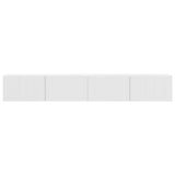TV Wall Cabinet 2 pcs Gloss White 98 x 31 x 29.5 cm 892238