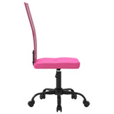 Office Chair Height Adjustable Pink Mesh Fabric 353011