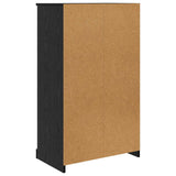 Highboard with Drawer 3 pcs Black Oak Engineered Wood 3402676