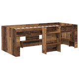 Kids'High Bed Frame 2 pcs Old wood 90 x 190 cm Engineered Wood 3422585