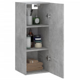 Wall Mounted Cabinet Concrete Grey 34.5x34x90 cm Engineered Wood 834998