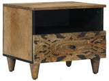 Bed cabinet 2 pcs Brown 40 x 33 x 46 cm Solid Mango Wood 4018339