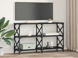 Console Table Black Oak 100 x 28 x 80.5 cm Engineered Wood 882783