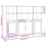 Highboards 3 pcs Sonoma Oak Engineered Wood 3185306