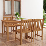 Garden Dinings Set Teak Solid Teak Wood Medium Durable 3059937