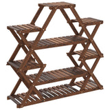Flower Stand 110x25x105 cm Solid Wood Fir 362877