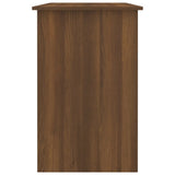 Desk Brown Oak 100x50x76 cm Engineered Wood 815422