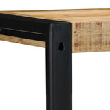 Wall Shelf 35x35x100 cm Solid Rough Wood Mango 4015935