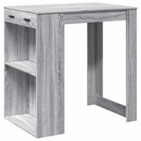 Bar Table Grey Sonoma 102x70x103.5 cm Engineered Wood 3309326