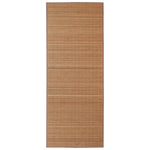 Rectangular Brown Bamboo Rug 150 x 200 cm 241340