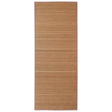 Rectangular Brown Bamboo Rug 150 x 200 cm 241340