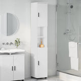 Bathroom Cabinet White 30 x 35 x 192 cm Engineered wood & Metal 883334