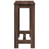 Bar Table Brown Oak 102x50x103.5 cm Engineered Wood 854415
