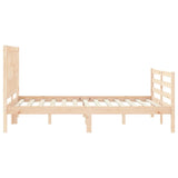 Bed Frame without Mattress 120x200 cm Solid Wood 3194306