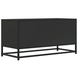 TV Cabinet Black 80x34.5x40 cm Engineered Wood and Metal 848809