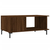 Coffee Table Brown Oak 90x50x40 cm Engineered Wood 829499