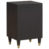 Bathroom Cabinet Black 38 x 33 x 58 cm Solid Mango Wood 4018829