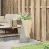 Planter Silver 40 x 40 x 75 cm Galvanised Steel 883790