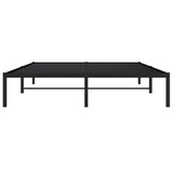 Metal Bed Frame without Mattress Black 160x200cm 373658