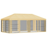 Gazebo Cover with Sidewalls Cream 600.5 x 300.5 cm Polyester 900436