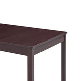 7 Piece Dining Set Pinewood Dark Brown 283377
