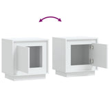 Bedside Cabinets 2 pcs White 44x35x45 cm Engineered Wood 819837