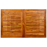 Garden Dining Table x100x75 cm Solid Acacia Wood 316566