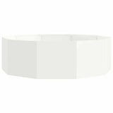 Planter White 120 x 120 x 35 cm Steel 883725