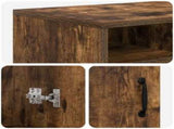 Electric Fireplace Smoked Oak 100 x 33 x 55 cm Engineered wood 8020995
