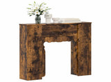 Fireplace Surround Smoked Oak 93 x 20 x 89 cm Engineered Wood 8006629