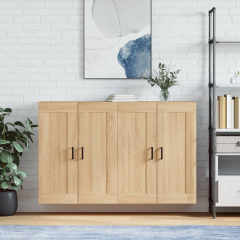 Wall Mounted Cabinets 2 pcs Sonoma Oak Engineered Wood 3198020
