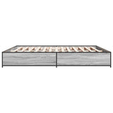 Bed Frame without Mattress Grey Sonoma 200x200 cm 3279825