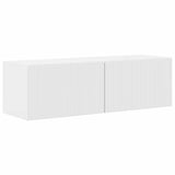 TV Cabinet Set 3 pcs High Gloss White Engineered Wood 3408983