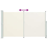 Patio Retractable Side Awning 180x300 cm Cream 313400