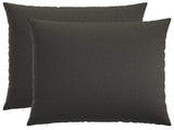 Cushion with Pillow HEERLEN 2 pcs Dark Grey Fabric 928496