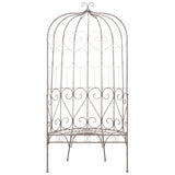 Garden Bench Antique Brown Wrought iron 95 cm Tough 45433