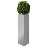 Garden Planter Triangular 30x26x75 cm Galvanized Steel 851153