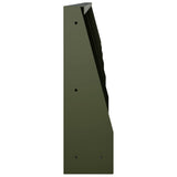 Retaining Wall 6 pcs 40 x 12 x 30 cm Steel Olive Green 3449138