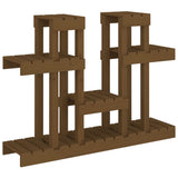 Plant Stand Honey Brown 104.5x25x77.5 cm Solid Wood Pine 822100