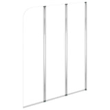 Bath Enclosures 2 pcs 104x130 cm Tempered Glass Transparent 146228
