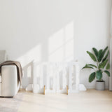 Folding Pet Fence 4 pcs High Gloss White 201 x 38 x 70 cm 8005962