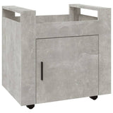 Desk Trolley Concrete Grey 60x45x60 cm Engineered Wood 816612