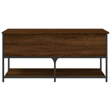 Storage Bench Brown Oak 100x42.5x47 cm Engineered Wood 839027