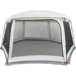 ZNTS Pool Tent with Removable Fly & Mesh Walls Grey 670x590 cm 4100633