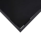 Garden Bar Table Black 110x60x110 cm Tempered Glass 48121
